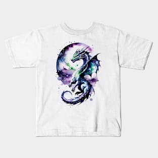 Dragon in Nebula Kids T-Shirt